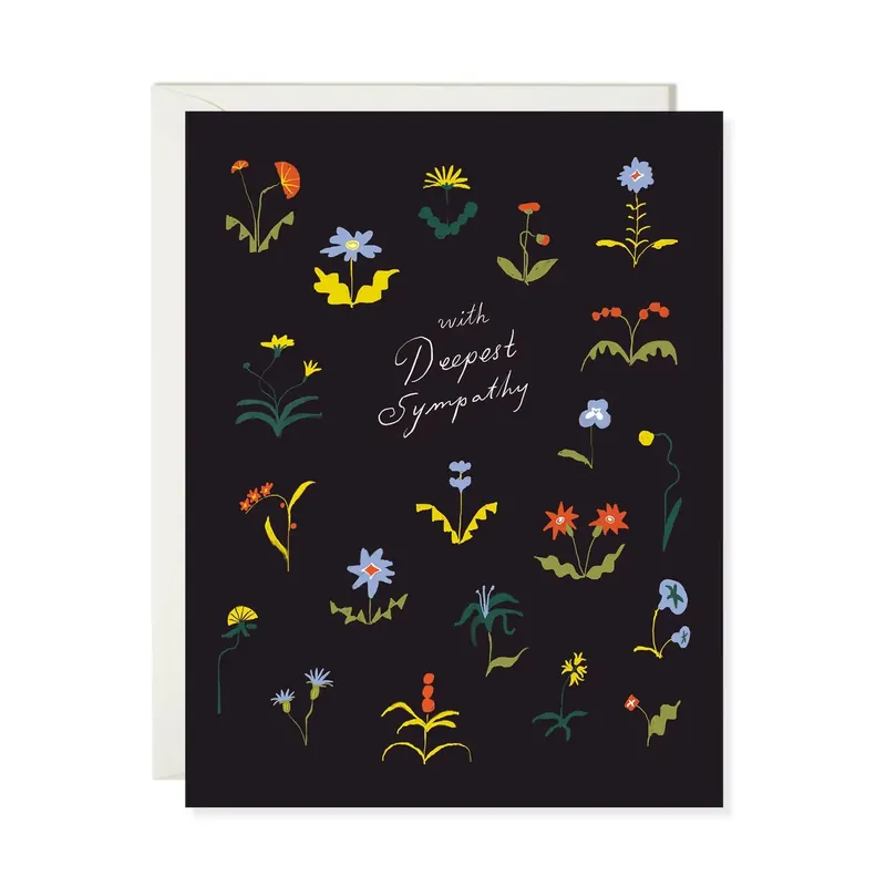 Sympathy Flowers - Classic Floral Sympathy Card
