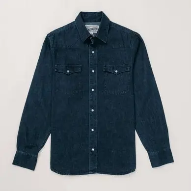 Denim Western Shirt - Indigo