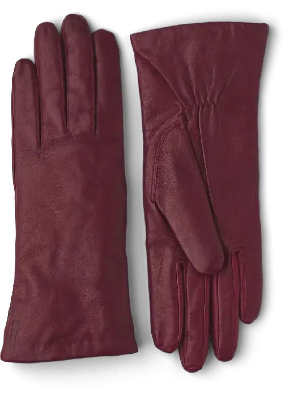 Elisabeth Leather Glove - Dark Red