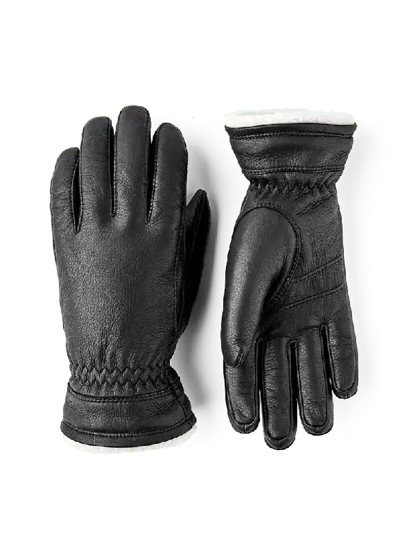 Buvika Deerskin Leather Glove - Black