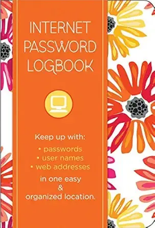 Internet Password Logbook - Botanical Edition
