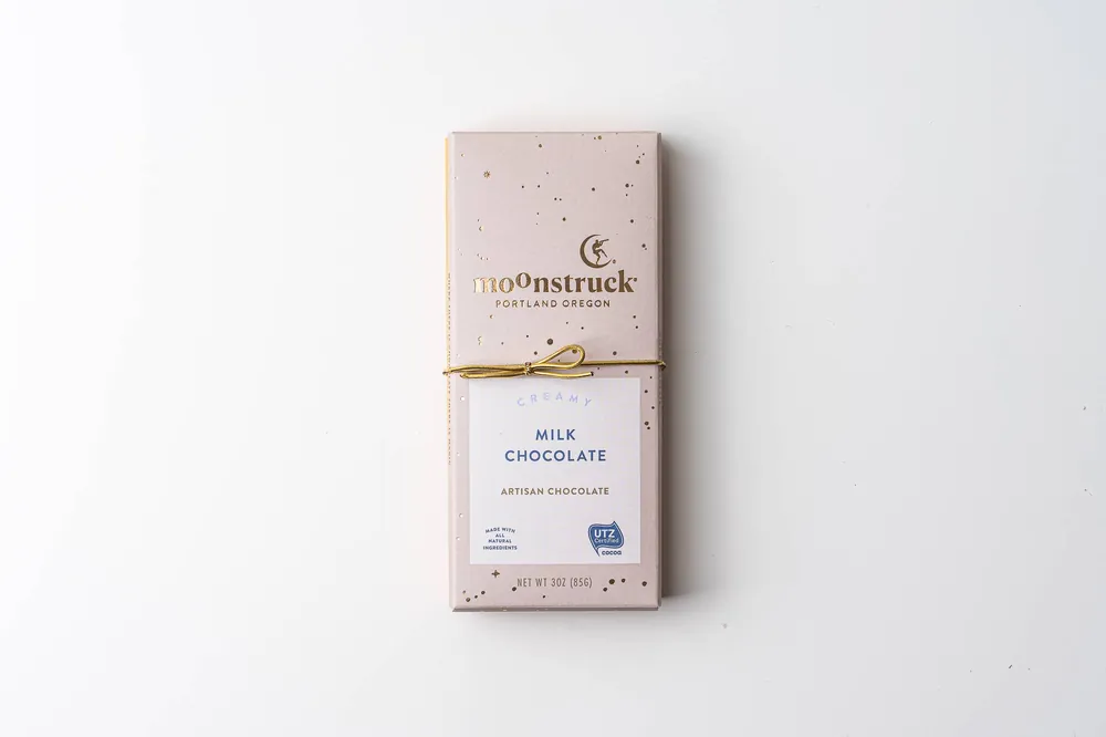 Creamy Milk Chocolate Bar - Moonstruck Chocolate Co