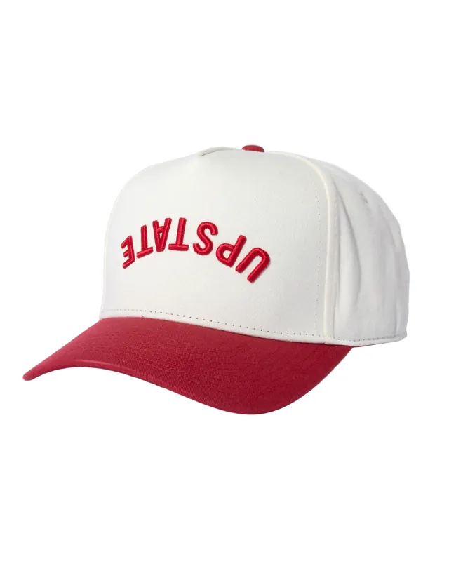 Upstate Inverse Hat - Cream / Scarlet