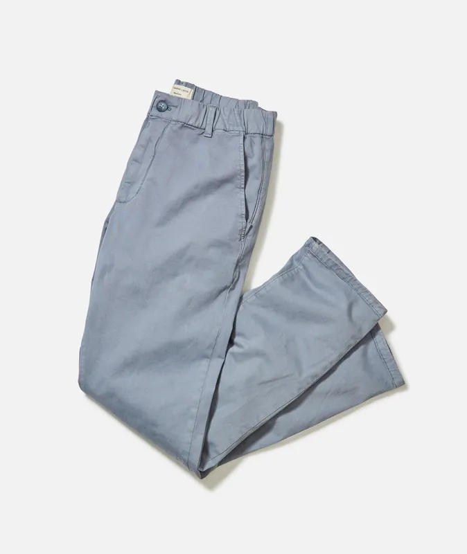 Saturday Slim Straight Twill Chino - China Blue