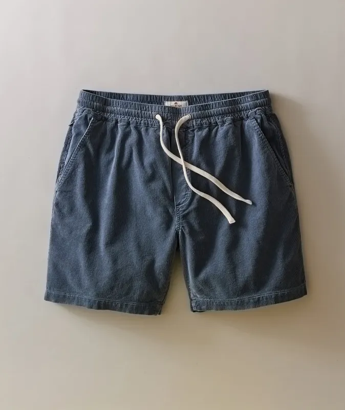 Saturday Corduroy Short 6" - Faded Navy