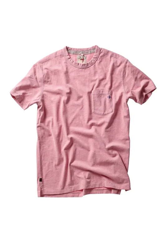 Ringspun Pocket Tee - Pink Heather
