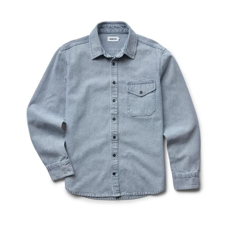 The Cadet Shirt in Washed Indigo Oxford - Taylor Stitch