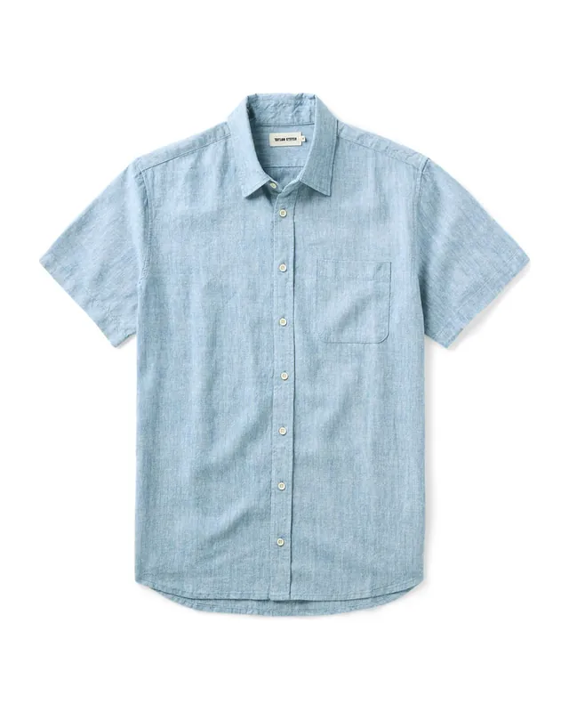 The Short Sleeve California in Sky Hemp - Taylor Stitch