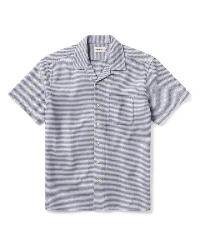 The Hawthorne Shirt in Blue Pin Dot Dobby - Taylor Stitch