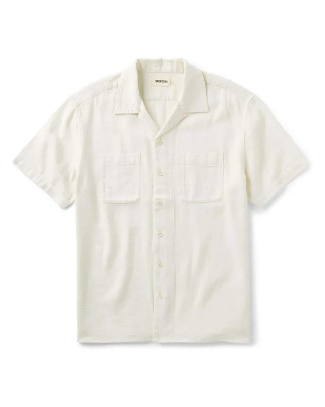 The Conrad Shirt in Vintage White Linen - Taylor Stitch