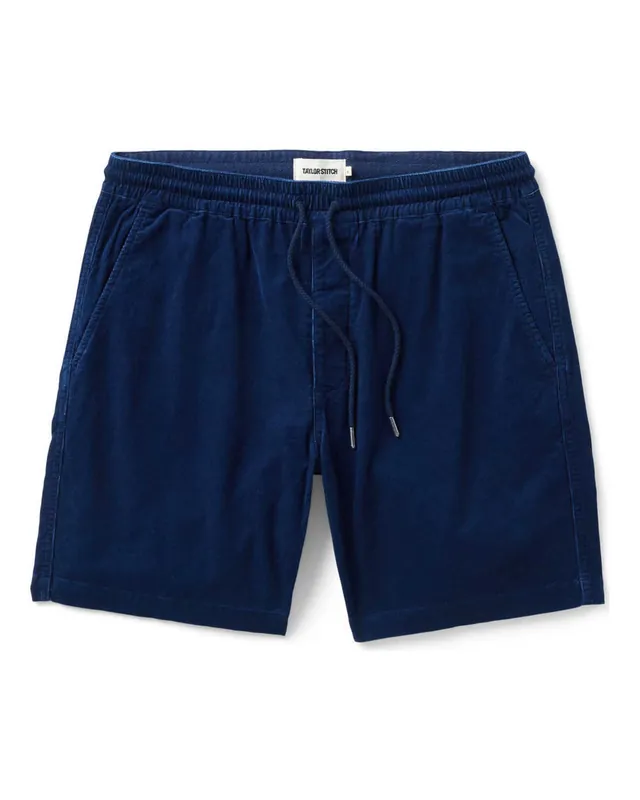 The Apres Short in Rinsed Indigo Pincord - Taylor Stitch
