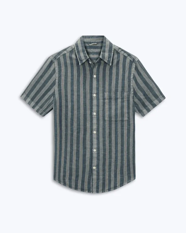 Ola Linen Shirt - Big Wave Jade