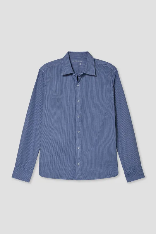 Pigment Yarn Dyed Shirt - Surf Stripe