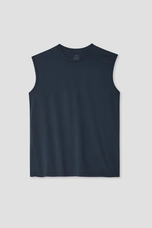 Supima Jersey Muscle Tee - Navy