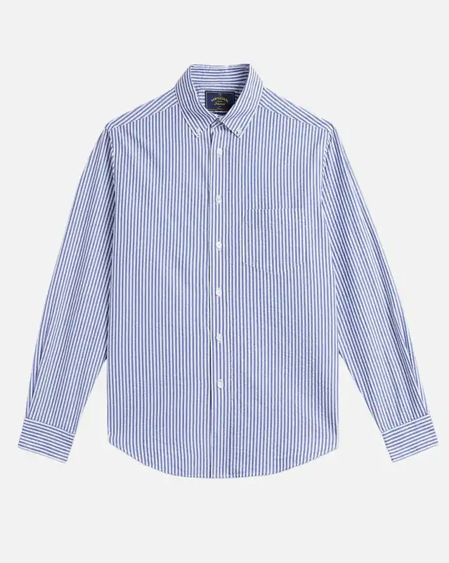 Atlantico Stripe Long Sleeve Shirt - Blue