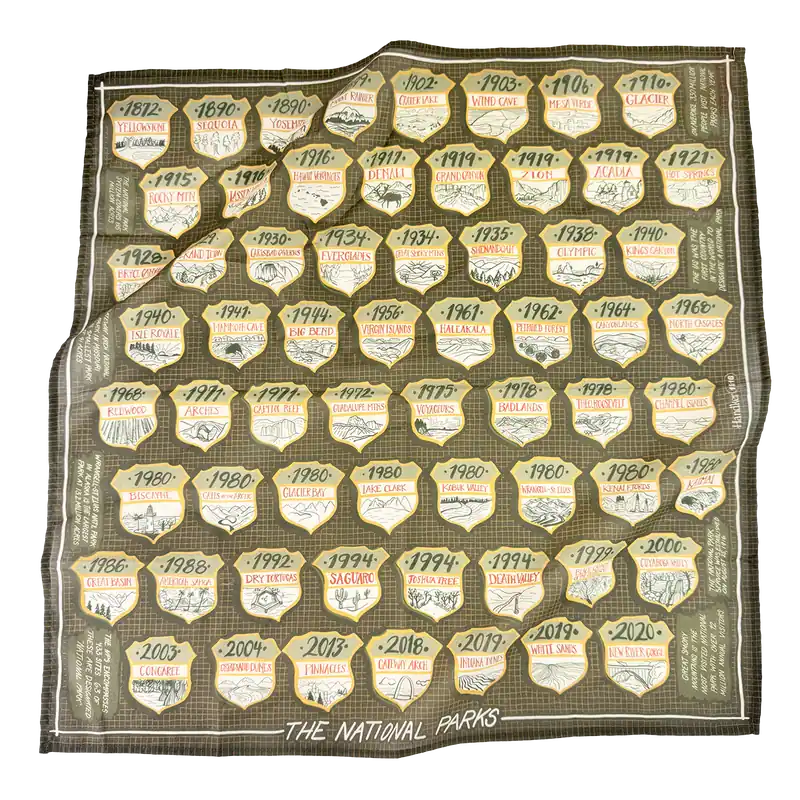 National Parks Bandana - Handker Goods