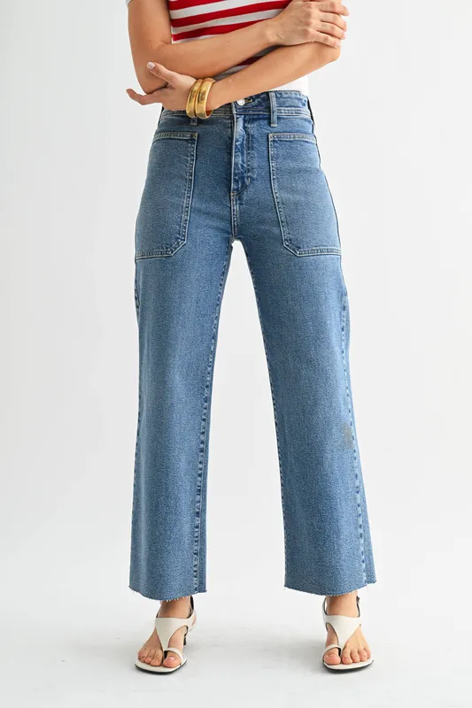 Utility Wide Leg - BP353J - Medium Wash