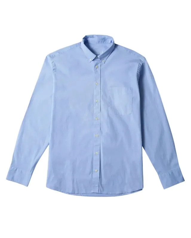 The Saint James Poplin Shirt - Light Blue