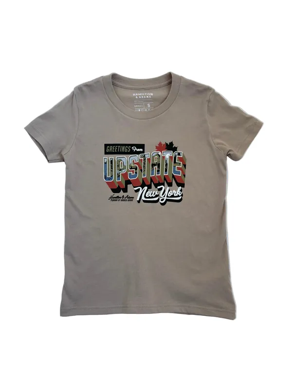 Youth Greetings from Upstate Tee - Tan