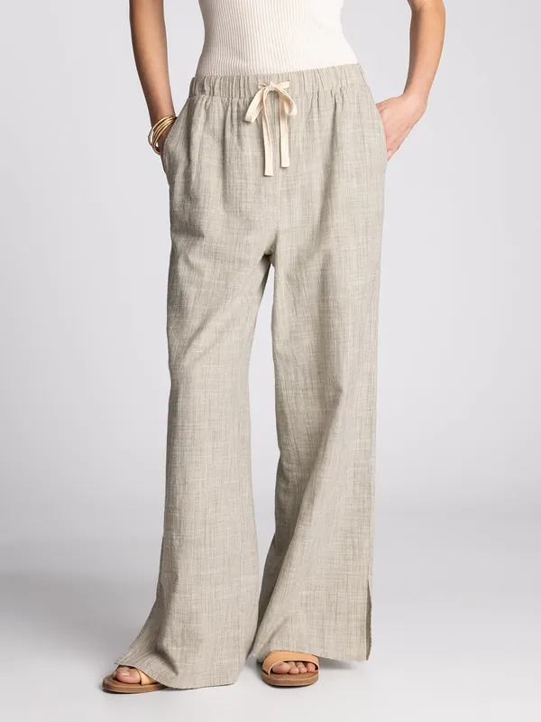 Sable Pants - Ivory Forest Green Stripe