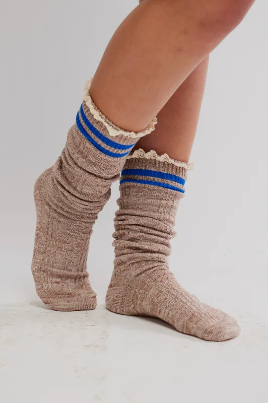 Homecoming Knee High Socks - Ivory