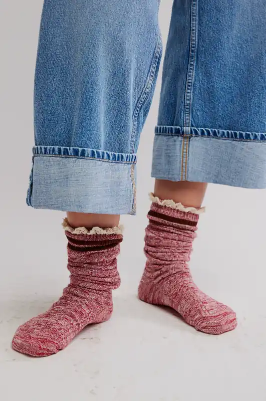 Homecoming Knee High Socks - Red