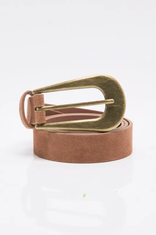 Cannon Suede Belt - Cognac
