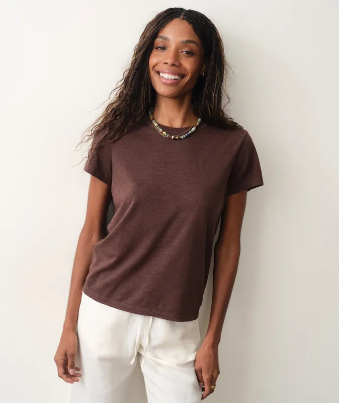 Tried & True Hemp Crew Tee - Chocolate
