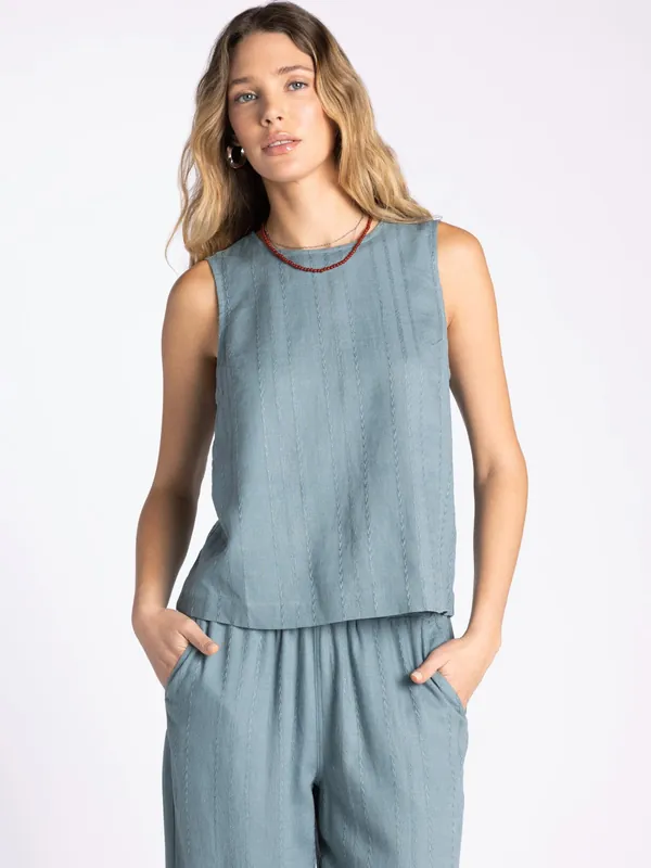 Delmar Tank - Aqua Steel