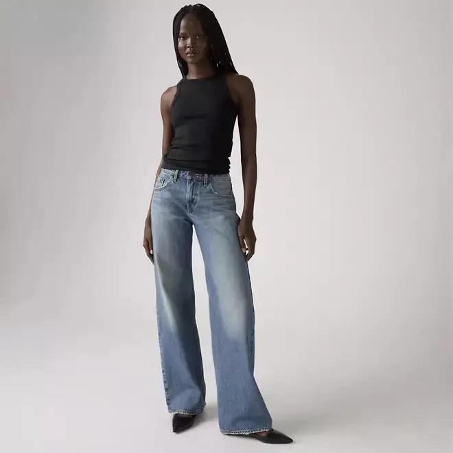 Low Loose Women's Jeans - Rescued City Medium Wash
