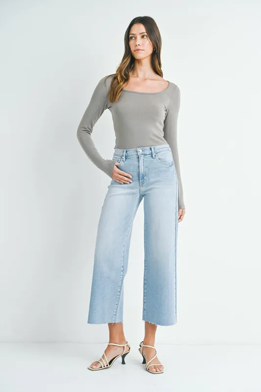 The Scissor Cut Wide Leg Jean BP460J - Light Denim