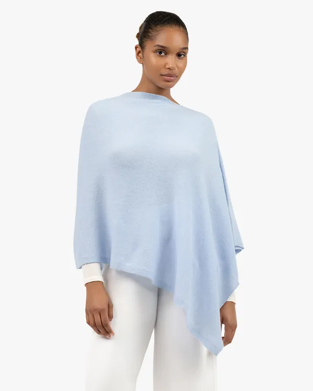 Essential Poncho - Light Blue