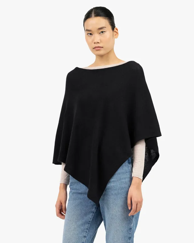 Ostuni Poncho - Black