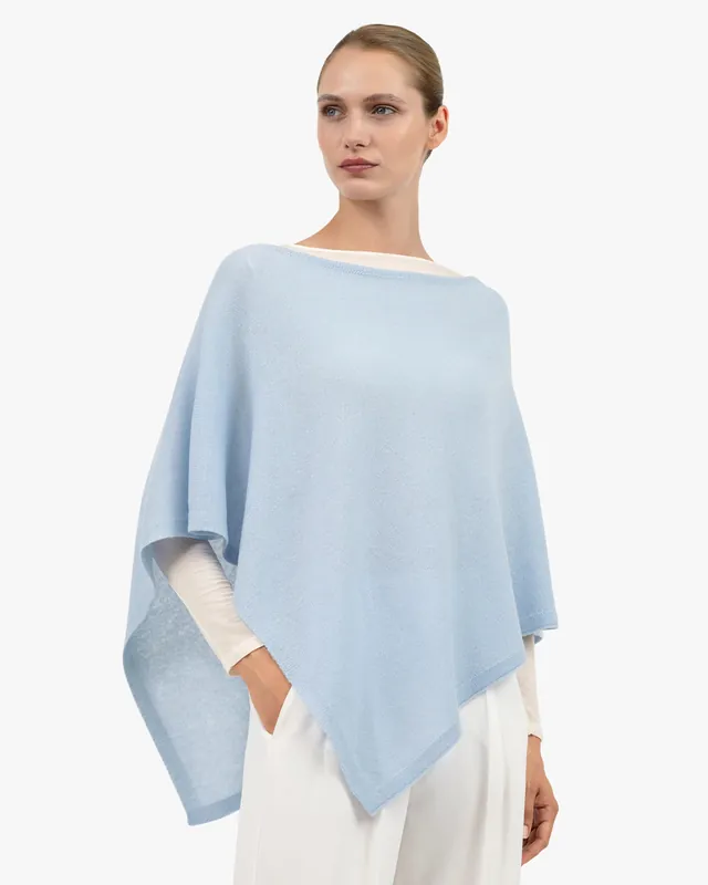 Ostuni Poncho - Light Blue