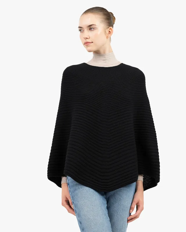 Sorbonne Poncho - Black