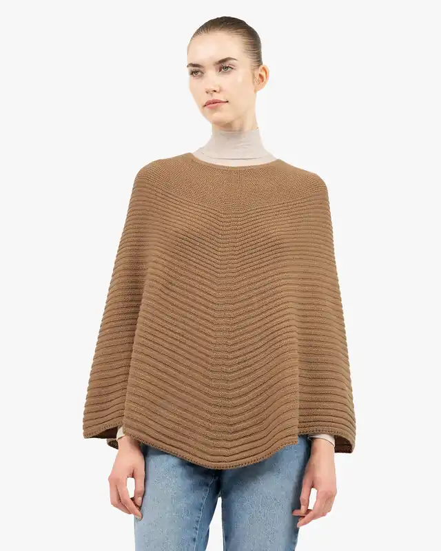 Sorbonne Poncho - Camel