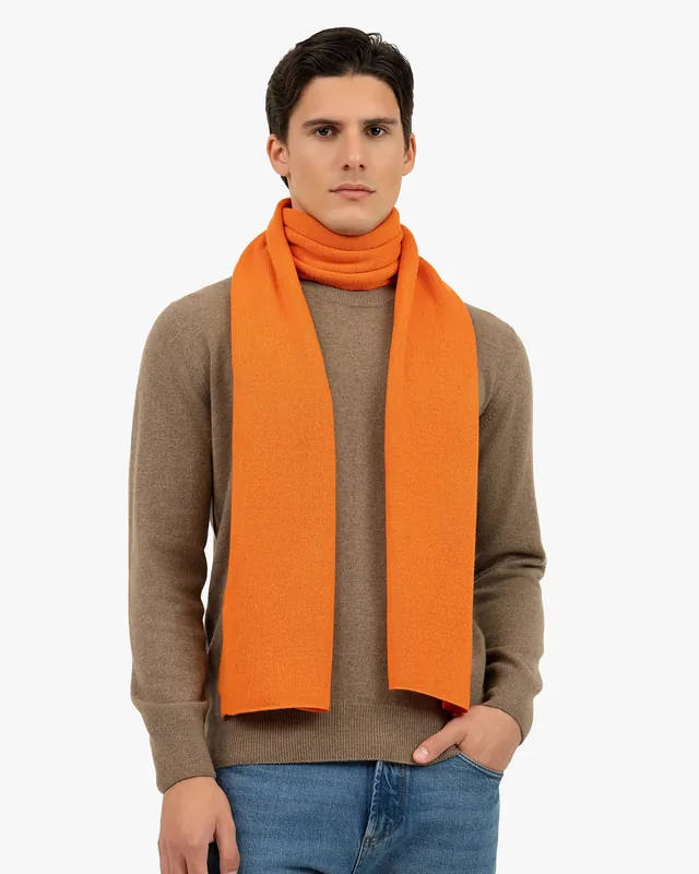 Men's Essential Maxi Scarf - Orange