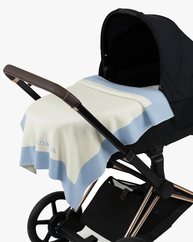 Personalized Baby Blanket - Light Blue