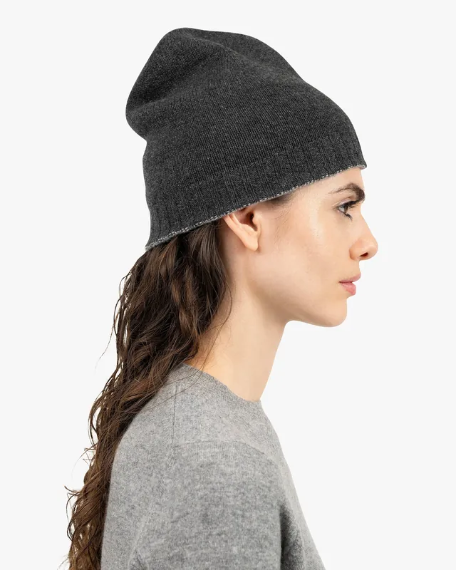 Two-Tone Beanie - Charcoal