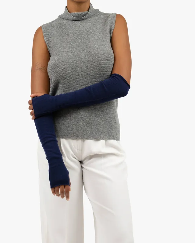 Fingerless Gloves - Blue
