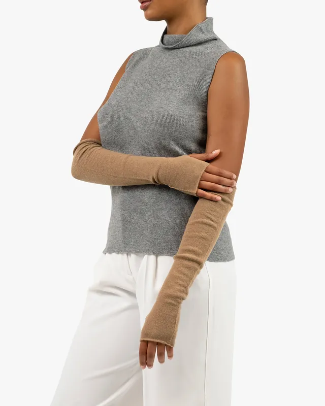 Fingerless Gloves - Camel