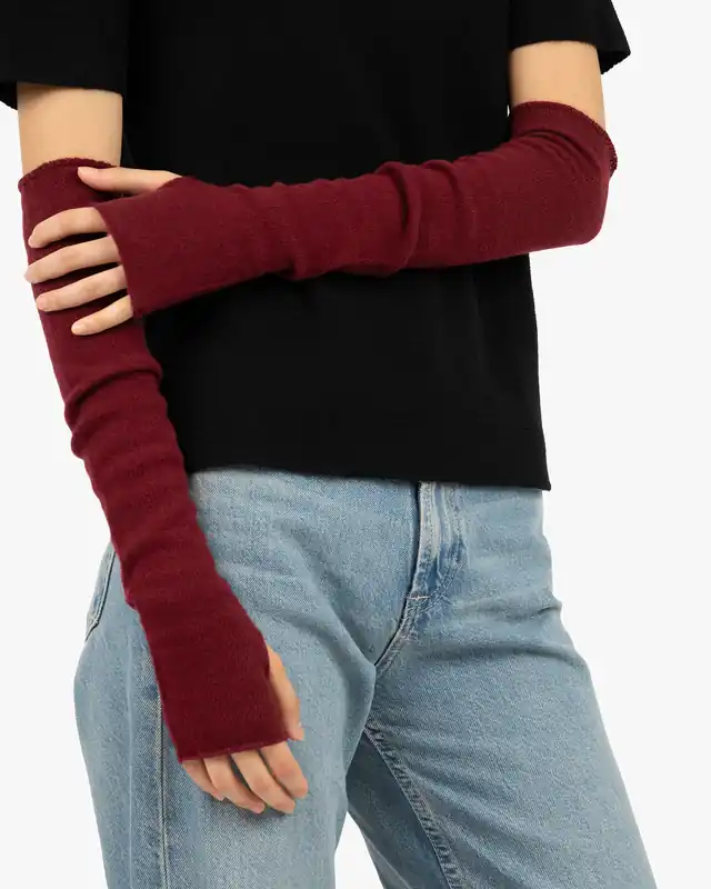 Fingerless Gloves - Bordeaux