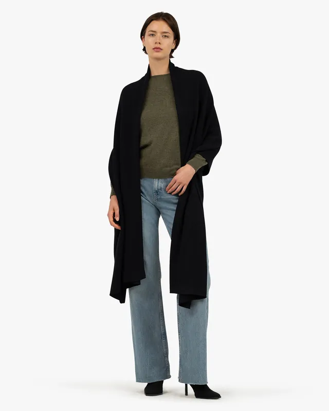 Courmayeur Maxi Wrap - Black