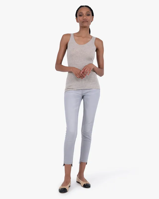 Tank Top Plissé - Walnut