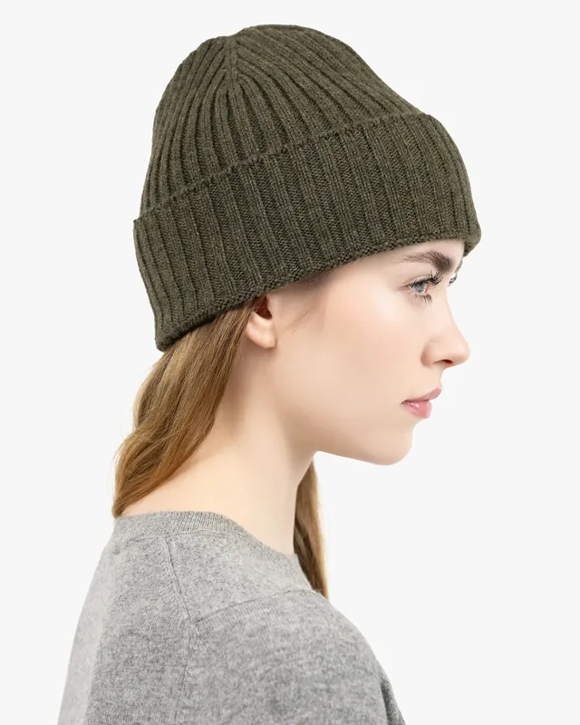 Women's Ribbed Hat - Green