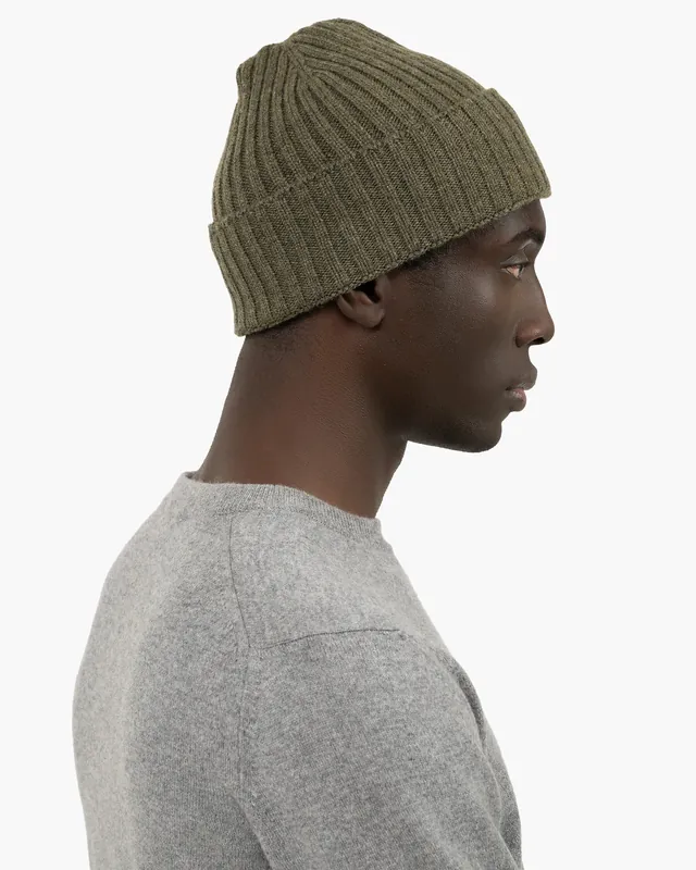 Men's Ribbed Hat - Green