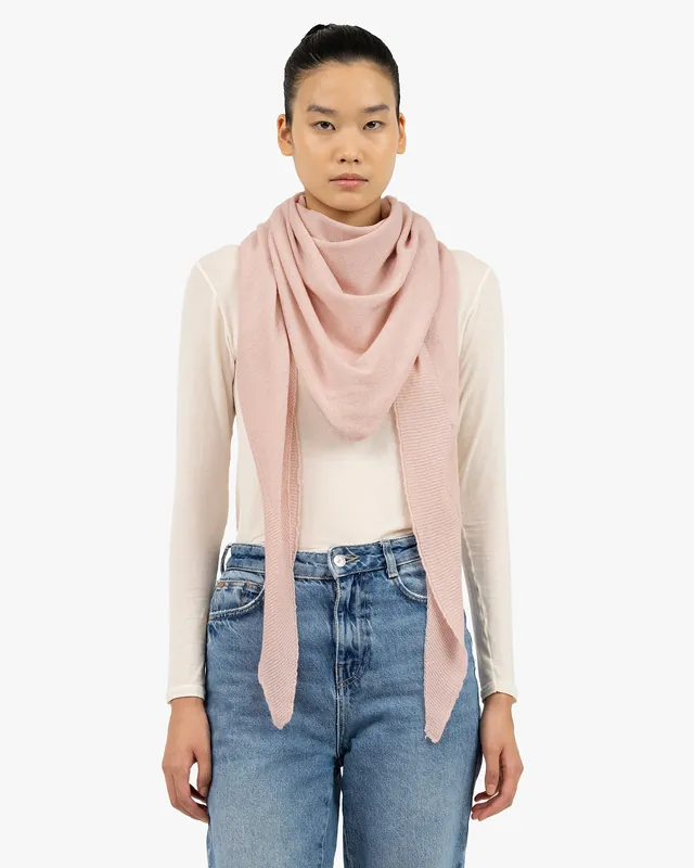 Maxi Triangle Scarf - Rose