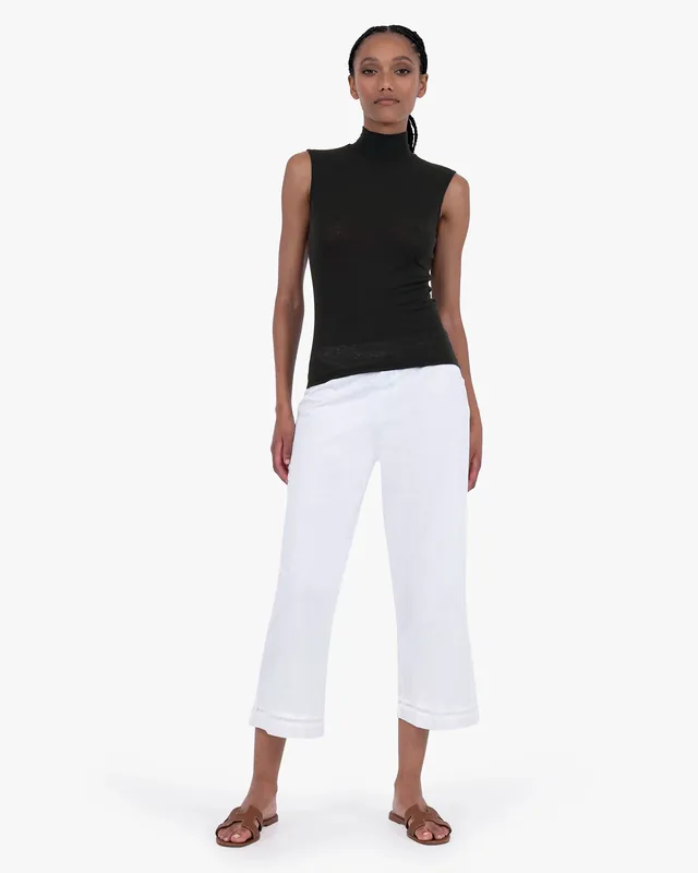 Ultralight Mock Neck Tank Top - Black