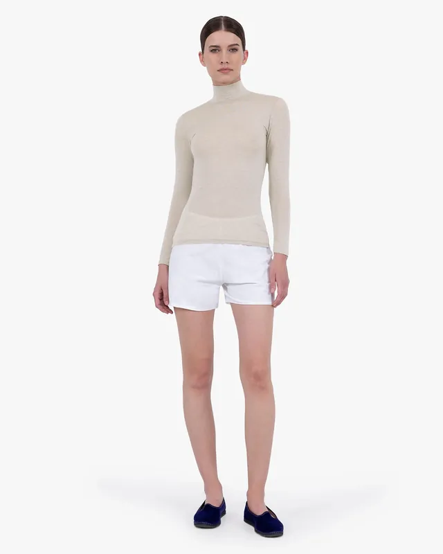 Ultralight Mock Neck Top - Walnut
