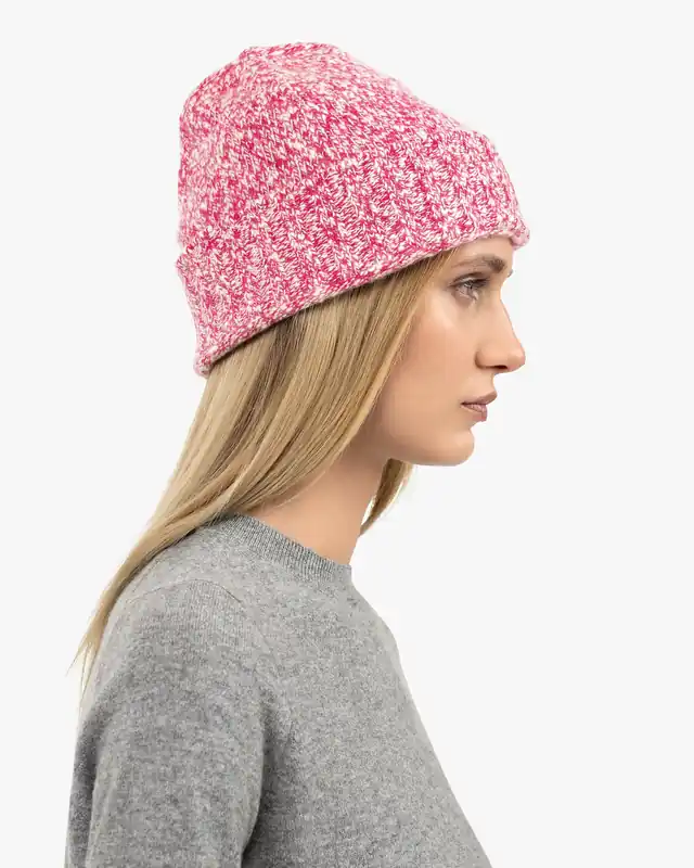 Women's Mouliné Hat - Fuchsia